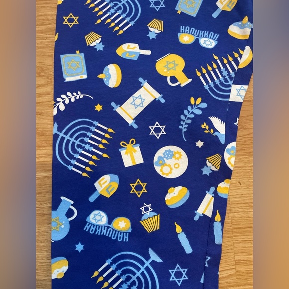 NWT Women’s Hanukkah Cotten leggings XL - Picture 4 of 9